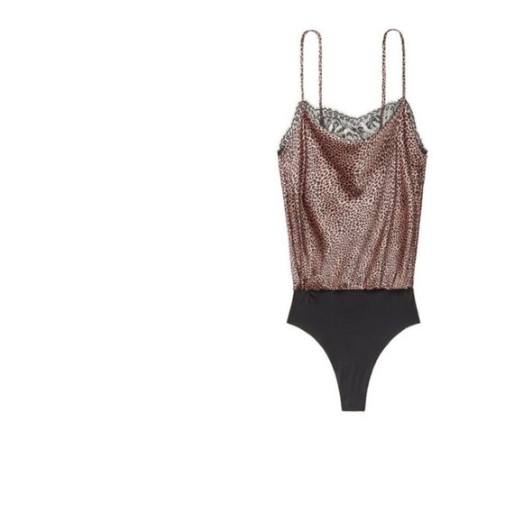 NWT Victoria's Secret Satin Cowlneck Bodysuit - Picture 2 of 7